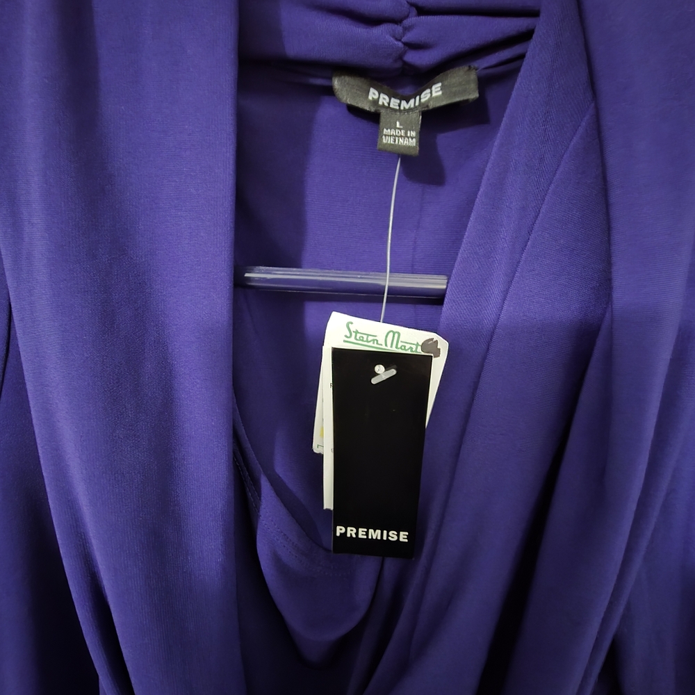 Premise Purple Drape Neck Top